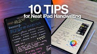 10 Tips for NEAT iPad Handwriting ️