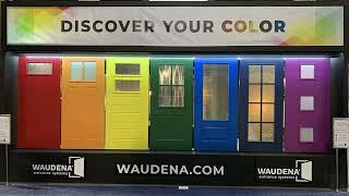 Explore the Waudena Grand Entry Doors at the International Builders' Show with Sane Windows.