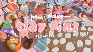 how i make clay pins 