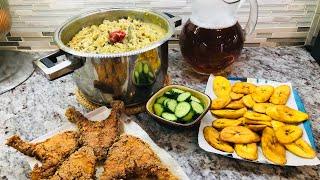GARDEN FRESH INGREDIENTS FOR MY EMANCIPATION DAY COOK UP RICE| FRIED GREY SNAPPER