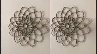 DIY: Flower Wall Hanging Decor Made Out of Paper Towel Tubes {MadeByFate} #303