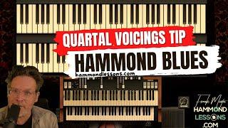 Quick Tip On Quartal Voicings in a Hammond Blues  | Hammond Organ Tutorial