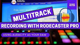 RODECASTER PRO Multitrack recording in Audacity
