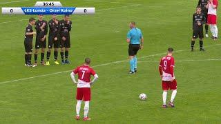 Celny strzał w ostatniej minucie! Orzeł Kolno wygrywa z ŁKS 1926 na stadionie w Łomży