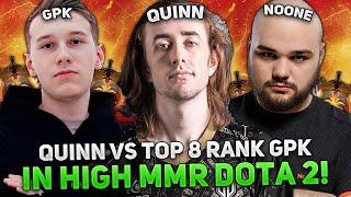 QUINN on STORM SPIRIT vs TOP 8 STRONG MID PLAYER - GPK from BETBOOM and NOONE!