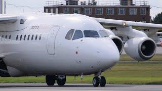  Jota Aviation Avro RJ 85 Take off from London Southend Airport!