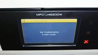 Repair Ink Absorber Pad Full - Brother Mfc Printer 4620dw 4510dw 4410dw Error 46 how to no parts $0.