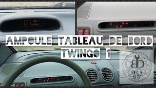 TWINGO 1 , comment remplacer les ampoules du tableau de bord.#twingo #renault