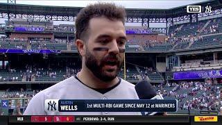 Austin Wells after a 13-1 win against the Rockies