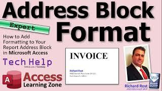 How to Add Formatting to Your Report Address Block in Microsoft Access