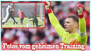 Fotos vom geheimen Training: Neuers Vorbereitung auf Leverkusen enthüllt!