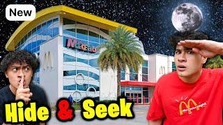 5 DAY OVERNIGHT CHALLENGE IN WORLD'S BIGGEST MCDONALDS!! (*HIDE & SEEK*)