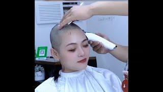 Beautiful girl's headshave 010