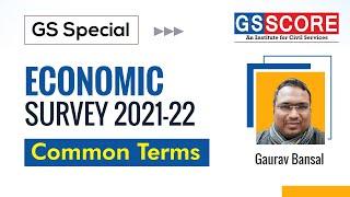 Economic Survey 2021-22 Common Terms By Gaurav Bansal