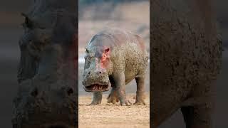 Young Lions are no match for Hippo #lion #hippo #bigcat