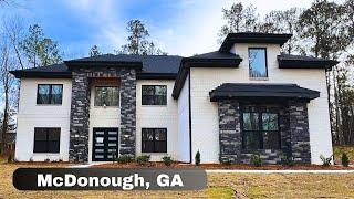 INSIDE THIS STUNNING CONTEMPORARY HOME FOR SALE | MCDONOUGH GA| 5 BED | 5.5 BATH | FULL TOUR