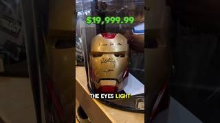 $20,000 IRON MAN helmet signed by Robert Downey Jr.