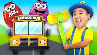 Wheels on The Bus Song  +MORE Kids Songs | Surprise Eggs Nursery Rhymes | Tigi Boo