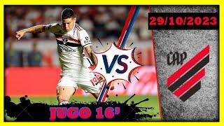 JAMES RODRIGUEZ HOY VS ATHLETICO PARANAENSE 2023 ASI FUE SU PARTIDO DON SAO PAULO INGRESO AL 74'