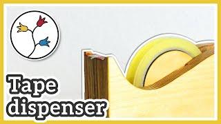 Make a tape dispenser out of plywood scraps – DIY
