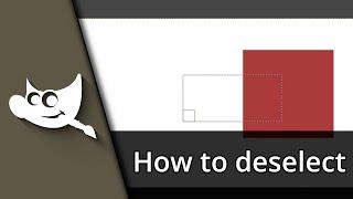How to deselect in Gimp | Gimp deselect  Tutorial