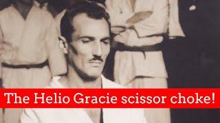 The Helio Gracie BJJ Scissor Choke from Armbar