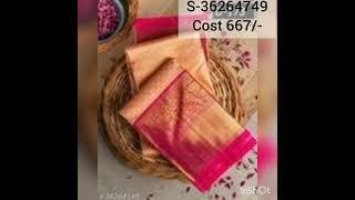 Meesho Saree haul// Meesho Kota Doria Silk Saree at 667/- with real images