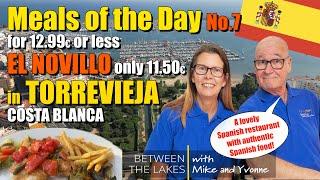 Excellent Value - Meal of the Day at El Novillo Restaurante, Torrevieja, Costa Blanca Spain.