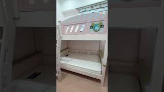 [兒童家具品牌推薦]-Sun-Baby兒童的家具-台北總店,201改款夢幻米奇上下舖配落地梯到府安裝 #家具 #小孩 #兒童家具 #travel #推薦 #兒童房首選