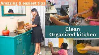 Amazing and effective tips for Clean & Organized Kitchen in Just One Minute #homedecorcleaninghacks