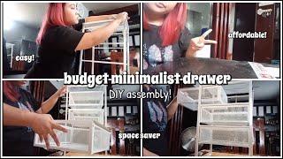 UNBOXING • affordable nordic minimalist scandinavian 3-tier storage drawer | its bambieee