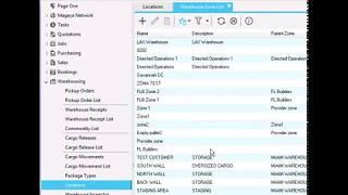 Create Warehouse Zone in Magaya Software