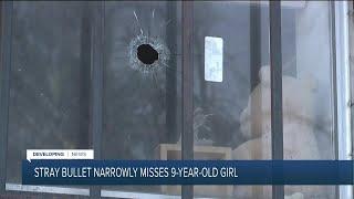 Stray bullet narrowly misses young girl inside SLC home