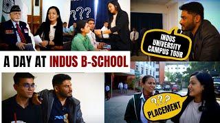 A Day in Indus College | Indus/ IIEBM Campus Tour || Hostel Room Tour || Life Of Indus Students