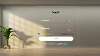 Creating a smooth & beautiful stunning login form design Using HTML & CSS #coding #webdevelopment