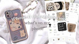 What’s on my phone in 2023 phone transformation, iPhone 11, favorite apps, aesthetic