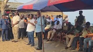 Mahama visits Volta Region tidal wave victims after Independence Day celebration