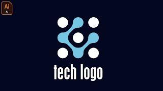 logo design illustrator - Adobe illustrator cc ( tech logo)