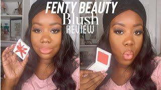 New! Fenty Beauty Cheeks Suede Powder Blush Review | Allurebyash