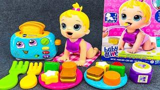 Satisfying with Unboxing & Review Baby Alive Doll Lil Snacks Set Toys Kitchen | ASMR Videos