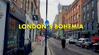 London’s Bohemia – Fantastic Fitzrovia Walking Tour (4K)