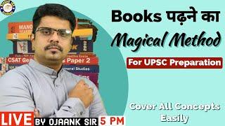 Live 5 pm UPSC Beginners कैसे पढ़े Books | Magical Method | न भूलोगे Concepts | Ojaank IAS Motivation