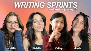 write with us!  live writing sprints with Ande, Kelley & Kaitlin