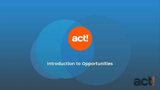 Act! CRM Classic Training Video: Introduction to Opportunities