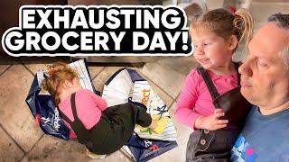 Our 3 Year Old Tackles Groceries With Major Energy... Until This Happens!