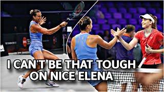 Aryna Sabalenka: I was telling myself you can't be that tough on nice Elena Rybakina #sportscentre