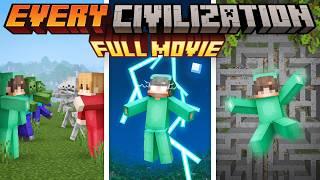 Minecraft but I survive in EVERY CIVILIZATION [FULL MOVIE]