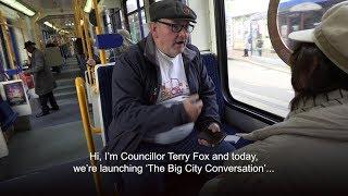 Sheffield City Council's The Big City Conversation launches on the city's SuperTram service