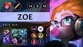 Zoe Mid vs Yasuo - KR Master Patch 25.07