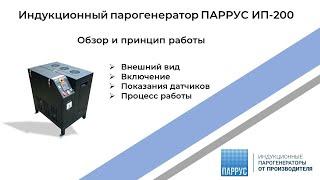 Индукционный парогенератор "ПАРРУС" инструкция по включению, описание показаний на дисплее